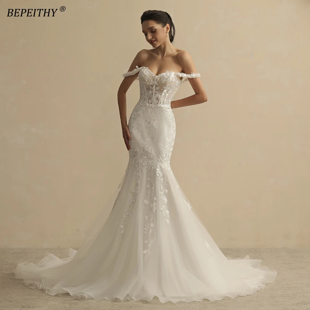 Ivory Wedding Dresses For Women Bride Robe De Mariée Sleeveless